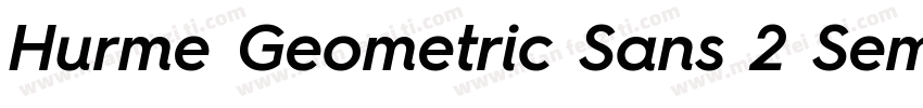 Hurme Geometric Sans 2 SemiBold字体转换